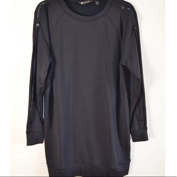 Athleta Black Snap Sleeve Dress! - Picture 2 of 4
